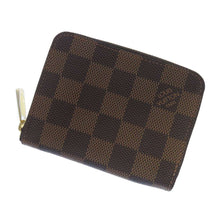 将图像加载到图库查看器中，LOUIS VUITTON Zippy / Coin Purse Rose BallerineN60213 Damier Ebene Canvas
