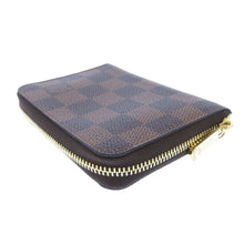 将图像加载到图库查看器中，LOUIS VUITTON Zippy / Coin Purse Rose BallerineN60213 Damier Ebene Canvas
