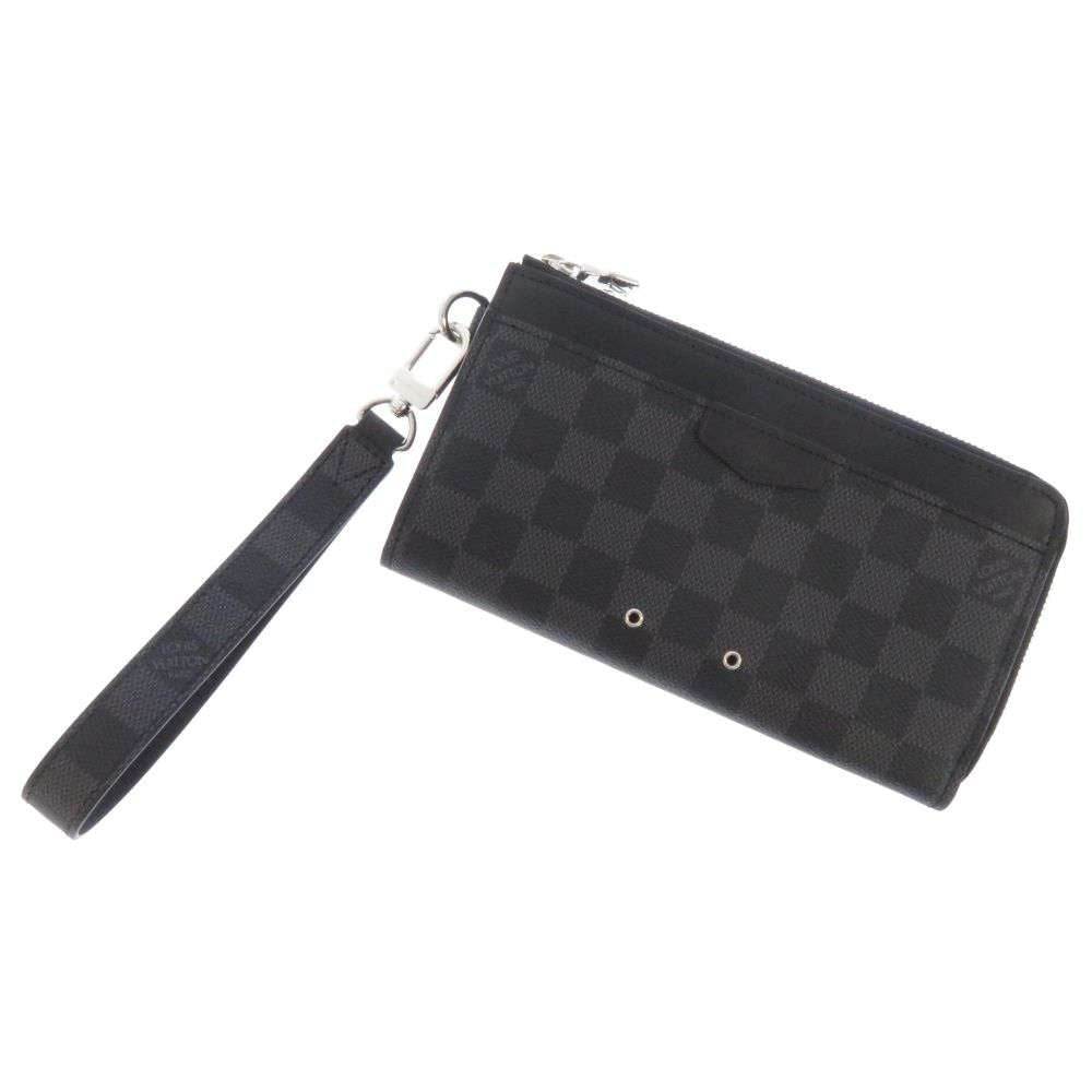 LOUIS VUITTON Zippy Dragonne Noir N60379 Damier Graphite