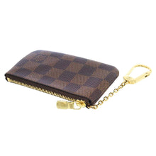 将图像加载到图库查看器中，LOUIS VUITTON Pochette Cles BrownN62658 Damier Ebene Canvas
