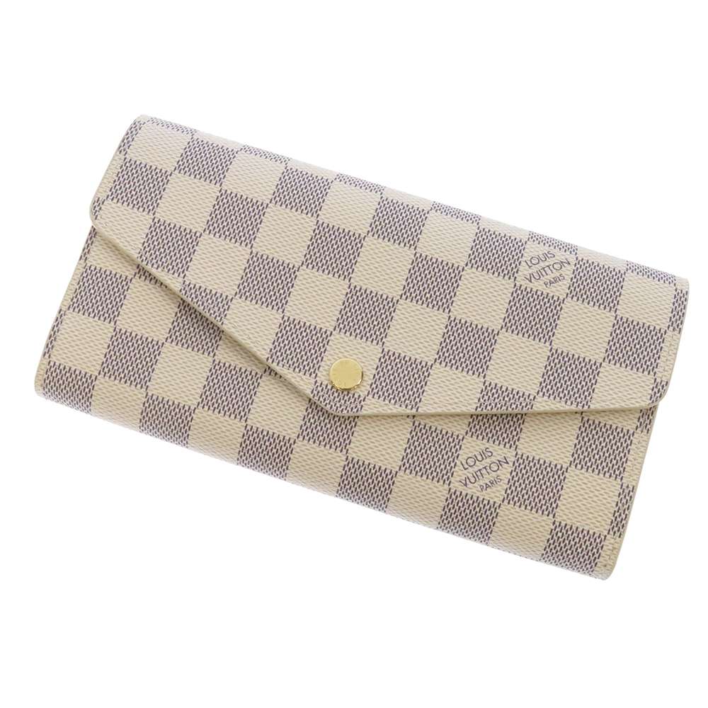 LOUIS VUITTON Portefeuille Sarah BeigeN63208 Damier Azur