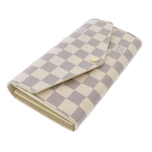 Load image into Gallery viewer, LOUIS VUITTON Portefeuille Sarah BeigeN63208 Damier Azur
