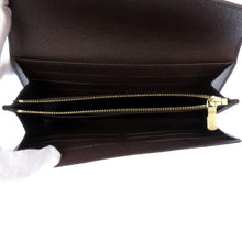将图像加载到图库查看器中，LOUIS VUITTON Portefeuille Sarah BrownN63209 Damier Ebene Canvas
