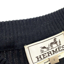 Load image into Gallery viewer, HERMES sweater short sleeve Size S Black/Multicolor Cotton100%
