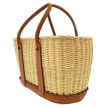 Load image into Gallery viewer, HERMES Garden Party Picnic Gold/Natural Swift Leather Straw

