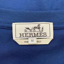 Load image into Gallery viewer, HERMES T-Shirt Quarter Bash Size M Indigo Cotton100%
