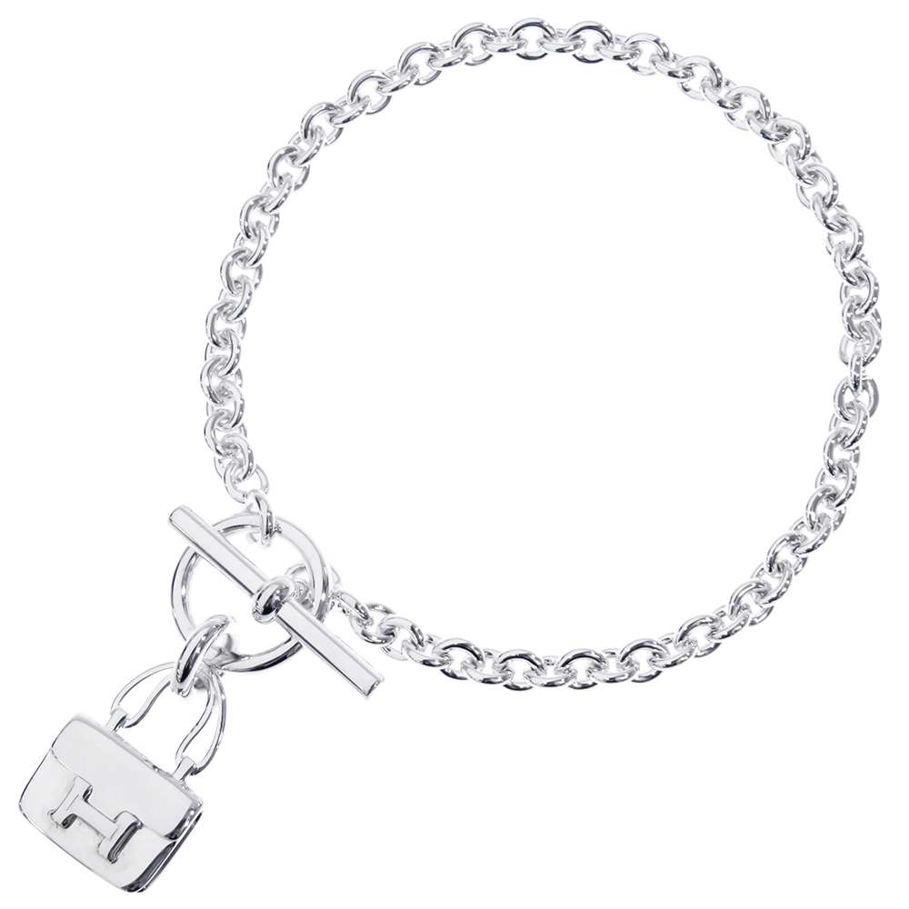HERMES Amulette Constance Bracelet Size ST SV925