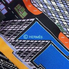 Load image into Gallery viewer, HERMES Twilly Pantin City Black/Palm/Multicolor Silk100%
