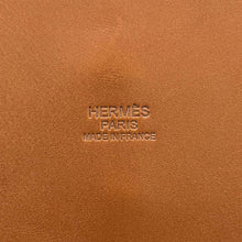 Load image into Gallery viewer, HERMES Garden picnic Gold/Natural Swift Leather Straw
