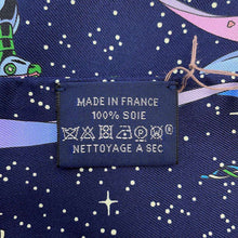 Load image into Gallery viewer, HERMES Twilly Space Derby Space Derby Marine/Rose/Multicolor Silk100%
