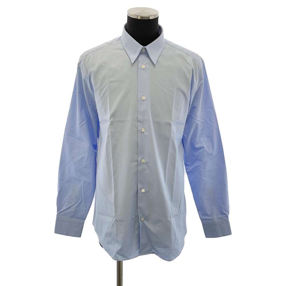 HERMES long sleeve shirt Size 42 Light Blue Cotton100%