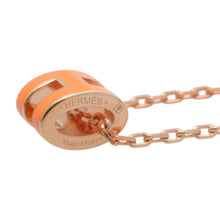 Load image into Gallery viewer, HERMES Mini Pop Ash Necklace Size ST Orange H147992F Lacquer Metal
