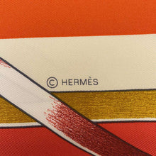 Load image into Gallery viewer, HERMES Scarf Carre Figure Artistic Size 90 Red/Orange/Claim H004009S 01 Silk100%
