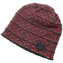 Load image into Gallery viewer, CHANEL Knit cap Black/Purple/Red/Orange Wool 88% Cotton4% Polyester3% Rayon2% Silk1%
