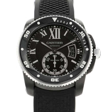 Load image into Gallery viewer, CARTIER Caliber de Cartier Diver W42mm Stainless Steel Rubber Strap Black Dial WSCA0006

