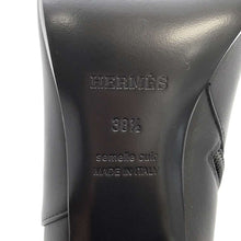 Load image into Gallery viewer, HERMES Saint Germain short boots Size 38H Black Calf Leather
