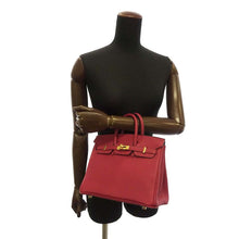 Load image into Gallery viewer, HERMES Birkin Size 25 Rouge Grenat Togo Leather
