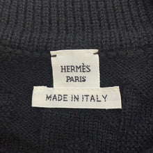 Load image into Gallery viewer, HERMES cable sweater Size 36 Black Wool 100%
