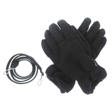Load image into Gallery viewer, Bottega Veneta Gloves with laces Size 8 1/2 Black 672126 Nylon100%
