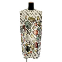 Load image into Gallery viewer, LOUIS VUITTON Fornasetti collaboration sleeveless dress Size 34 White/Multicolor Nylon79% Polyester21%
