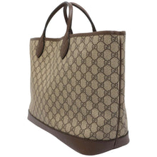 Load image into Gallery viewer, GUCCI Offdia GG Supreme Tote Brown/Beige 739730 PVC Leather

