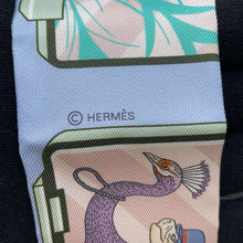 Load image into Gallery viewer, HERMES Twilly HERMES Story HERMES STORY 2023 Fall/Winter Blue Pale/Rose/Vert Silk100%
