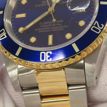 Load image into Gallery viewer, ROLEX Submariner Date W40mm Stainless Steel K18YG Violet Dial 16613
