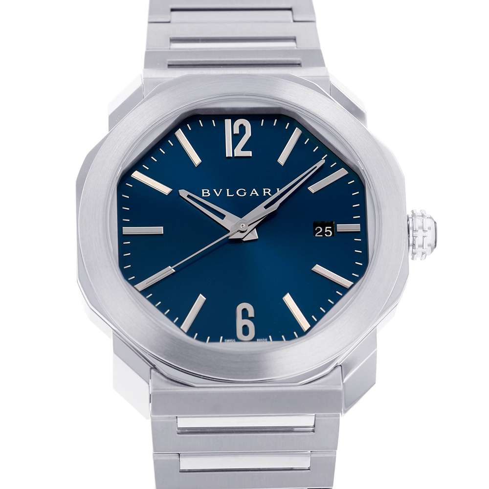 BVLGARI Octroma W41mm Stainless Steel Blue Dial OC41C3SSD/102856