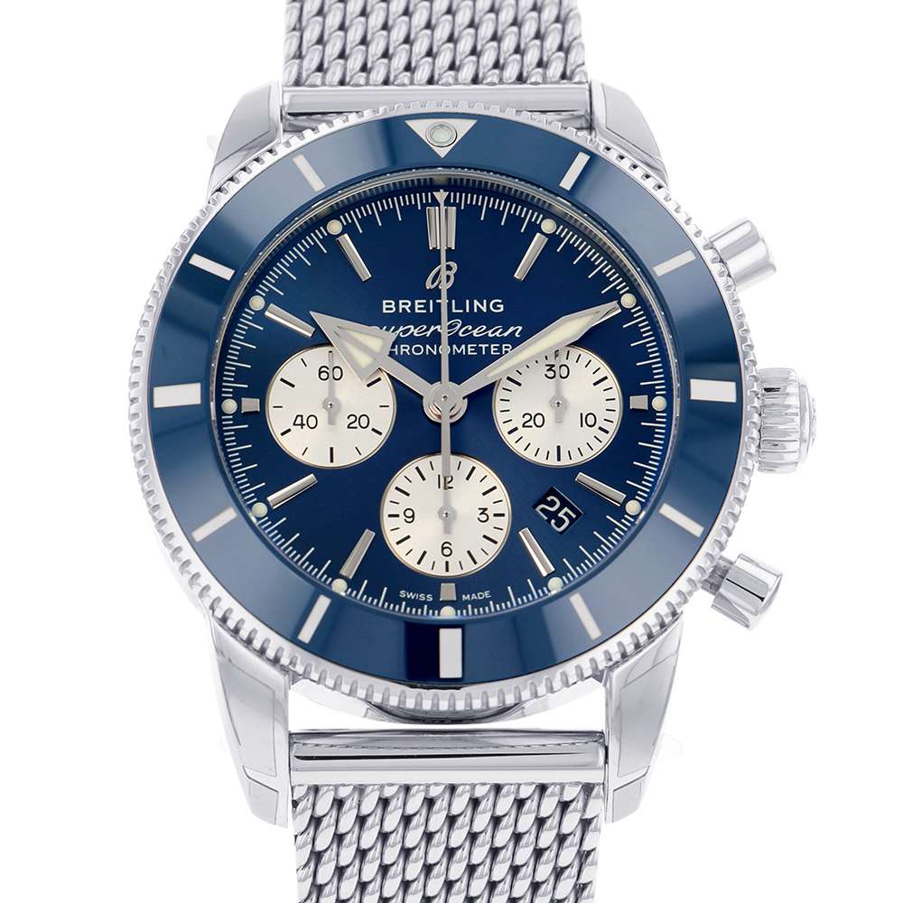 BREITLING Superocean Heritage B01 Chronograph44 W44mm Stainless Steel Blue Dial AB0162161C1A1