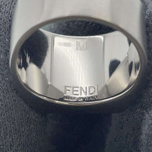 Load image into Gallery viewer, FENDI FF logo Ring Size M(Approximately No. 22) Gray/Silver Metal
