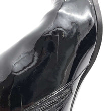 Load image into Gallery viewer, HERMES Boots Saint Germain Size 38.5 Black Enamel
