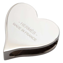 Load image into Gallery viewer, HERMES TwillyRing Heart Tea Time Red/Silver Metal
