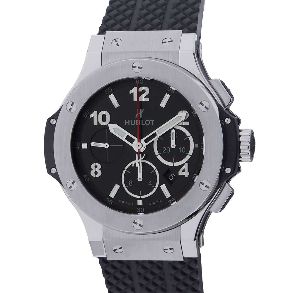 HUBLOT Big Bang W44mm Stainless Steel Rubber Black Dial 301.SX.130.RX