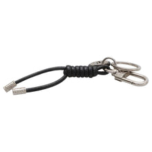 Load image into Gallery viewer, LOUIS VUITTON Key ring leather rope Noir M67224 Damier・Canvas
