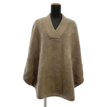Load image into Gallery viewer, HERMES H Motif Cape Knit Sweater Size 34 Gray/Etoupe Wool 100%
