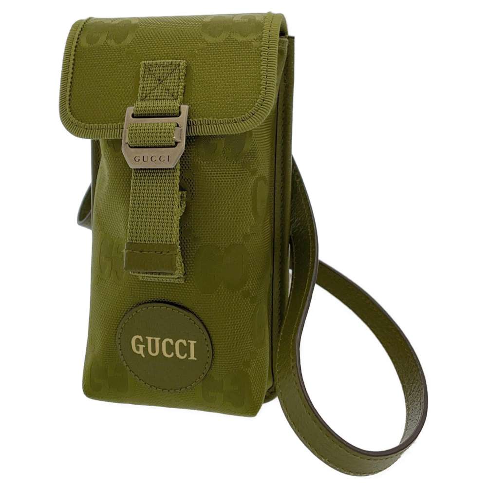 GUCCI Off the Grid Shoulder Bag Size Mini forest green 696018 GGNylon