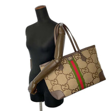 Load image into Gallery viewer, GUCCI Ophidia Jumbo GG Tote Bag Size Medium Beige 631685 Canvas
