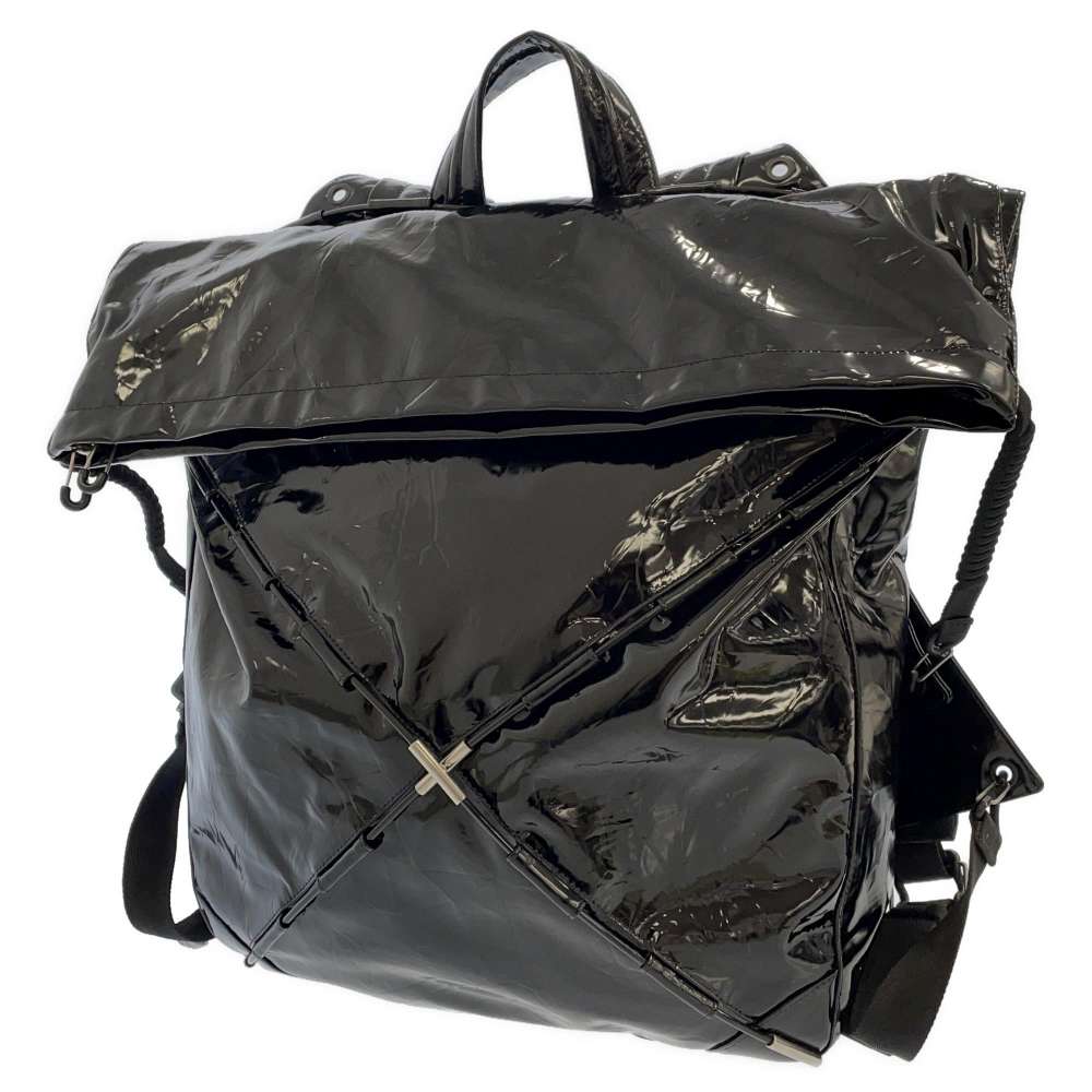 Bottega Veneta Backpack Black 691386 Patent Leather