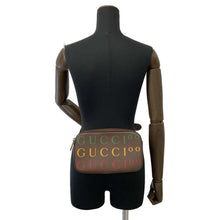 Load image into Gallery viewer, GUCCI Belt bag 100th anniversary Brown/Multicolor 602695 Leather Canvas
