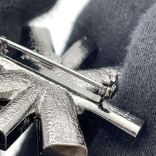 Load image into Gallery viewer, CHANEL CC Logo Brooch Silver Metal
