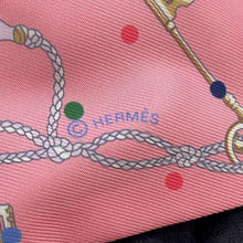 Load image into Gallery viewer, HERMES Twilly Les Claire Pois Rose/Beige/Multicolor Silk100%
