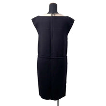 将图像加载到图库查看器中，CHANEL Sleeveless dress Size 34 White/Black P44316 Wool 99% Polyurethane1%
