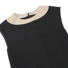 将图像加载到图库查看器中，CHANEL Sleeveless dress Size 34 White/Black P44316 Wool 99% Polyurethane1%
